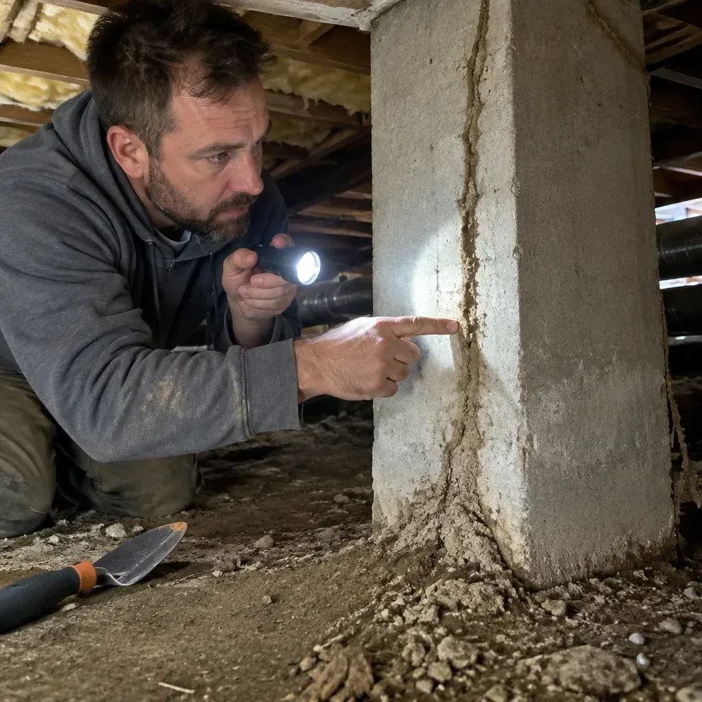 Termites in Crawl Spaces termite inspection in High Point, NC